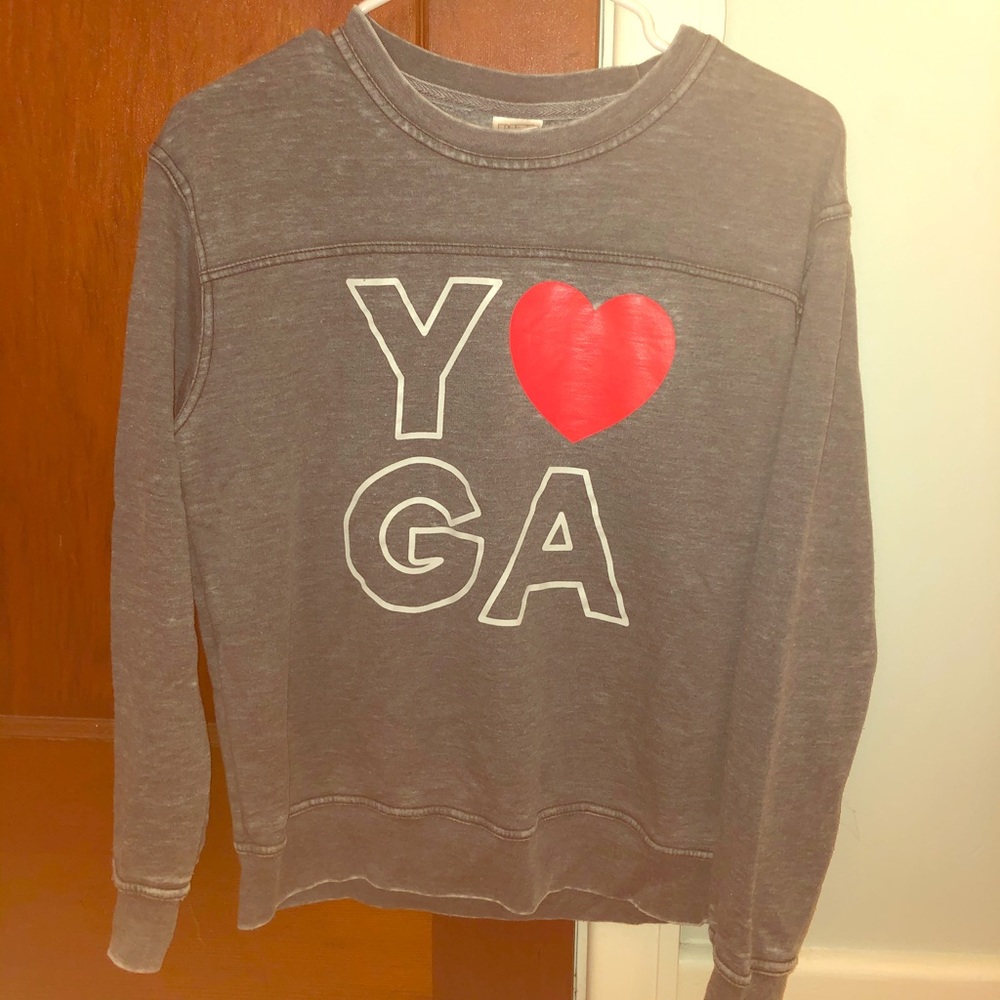 Y❤️GA crew neck sweatshirt